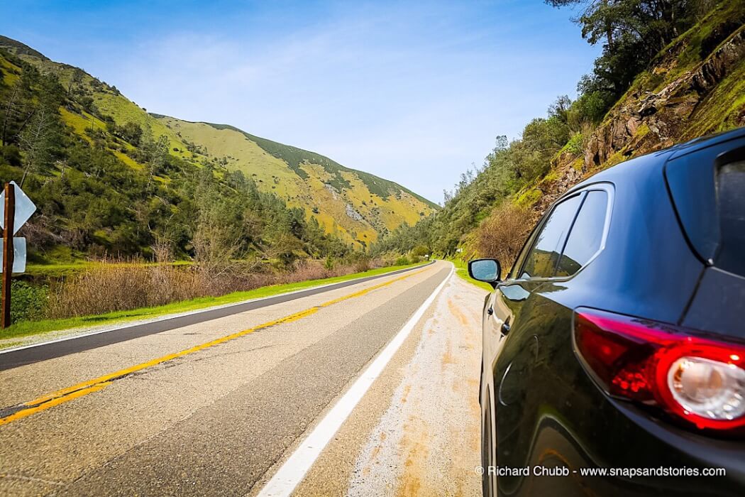 Driving to Yosemite from Sequoia