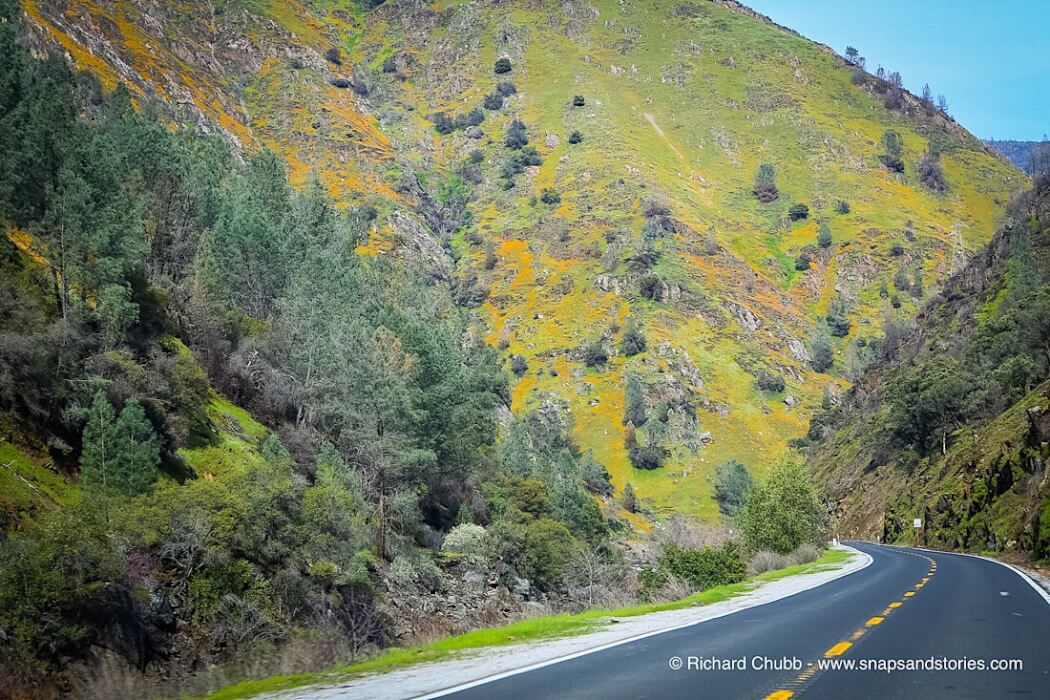 Driving to Yosemite from Sequoia